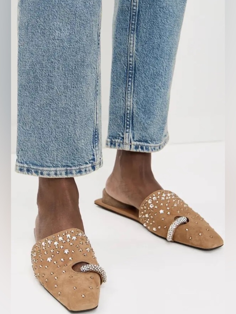 Tory Burch Pierced Crystal Mules - Picture 4 of 10